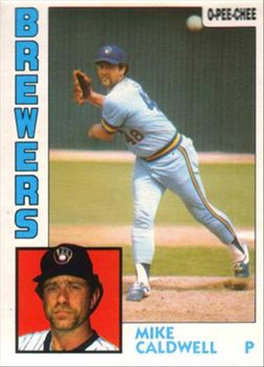 1984 O-Pee-Chee Baseball Cards 326     Mike Caldwell